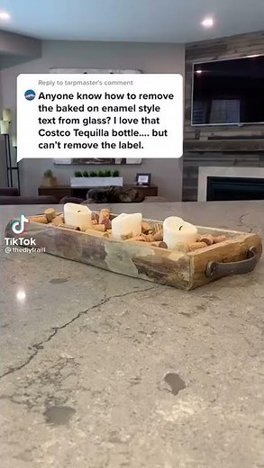 How to remove labels from Absolut bottles - Upcycle