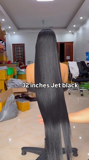 32 inches Jet black Trusted raw hair hair factory base in Vietnam, we send Vietnam wigs to all Africa, US, UK, worldwide #rawvietnamesehair #luxurywig #vietnamwig #cheveuxvietnamiens #anbiwig #luxurybob | Mr Anbi
