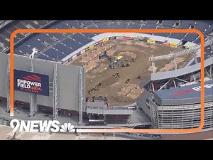 Denver's Empower Field stadium prepares for AMA Supercross
