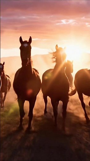 Run Wild! 🐎🔥 The Power of a Running Horse #Shorts