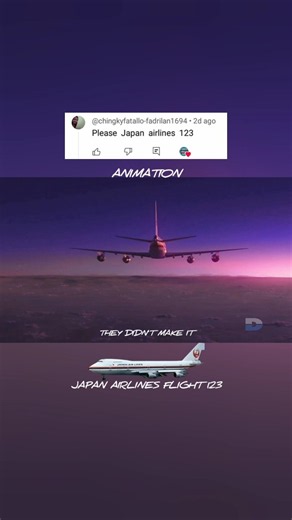 Japan Airlines Flight 123 Animation and Aftermath #aviation #planecrash #ytshorts #jal123