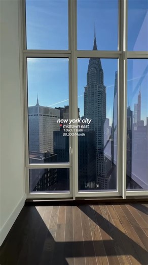 🌺 Osha Waiters 🌺 on Instagram: "This $8,200 Midtown 1-Bedroom Has Direct Chrysler Building Views 😳 #nyc #apartmenttour #luxuryhomes #nycrealestate #rentnyc"