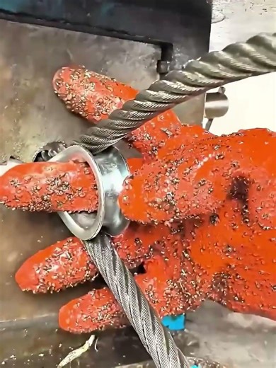 Making process of heart-shaped rings with steel wire