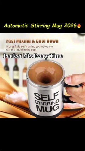 The Viral Automatic Stirring Mug – Mixes Itself 🔥☕