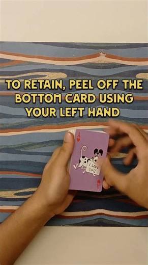 EASIEST way to CONTROL any card to the bottom! #shorts #viralshorts #tutorial