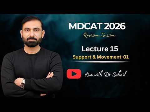MDCAT 2026 Revision Session | Lecture-15 | Suuport & Movement-01 | Dr Sohail