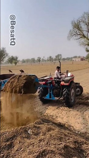High-Power Tractor Loading Action