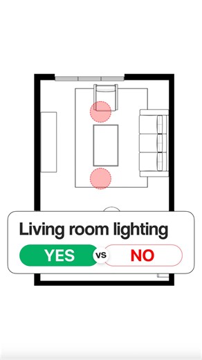 Living room lighting layout: ❌ uneven zones vs ✅ balanced lighting 💡📐 Poor lighting placement makes the space feel flat and uncomfortable, even with good furniture planning. #interiorinspiration #homedesigninspo #homedecor #homedesign #homedecoration #interiordesign #interiordesignideas #livingroomdecorideas #livingroomdetails #livingroomdecoration #livingroomdecor #livingroomdecor #livingroominspo #livingroomideas #livingroominspiration #livingroominterior #livingroominteriors #interiordesign
