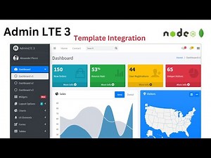 How to Install Admin LTE 3 Dashboard Template in a Node.js Project | Integrate Admin LTE Template