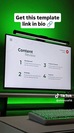 Smooth PowerPoint animations template - get link in bio