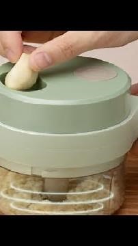 4 In 1 Handheld Electric Vegetable Cutter Set Review, Chop those veggies