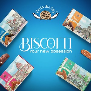 Get ready for a flavour adventure! Our biscotti are the perfect crunch to elevate your snack game. To place your order, please visit https://pieinthesky.com.pk/ Order your favourite treats through our app: For Android - https://rb.gy/oxs9l For iOS - https://rb.gy/h288y Also, you can call us on UAN – 111743759 #PieInTheSky #SweetTreats #Biscotti | Pie in the Sky