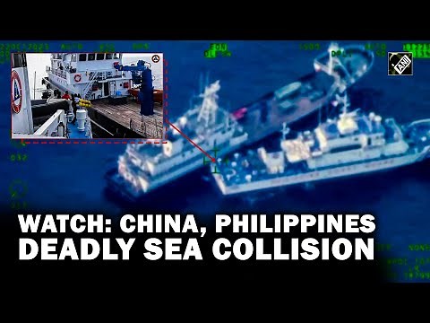 Deadly collision caught on cam! China coast guard hits Philippines supply boat in South China Sea