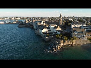 Roscoff Brittany France (4K Aerial views)