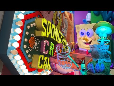 [4K] SpongeBob’s Crazy Carnival Ride Animatronics At Circus Circus Las Vegas