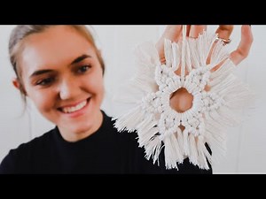 DIY Macrame Snowflake | Christmas Ornament