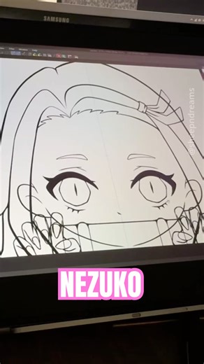 Sketching Nezuko! #demonslayer #nezuko #nezukokamado