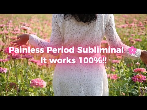 Painless Period Subliminal 🌸 IT Works!! 528 Hz + 174 Hz