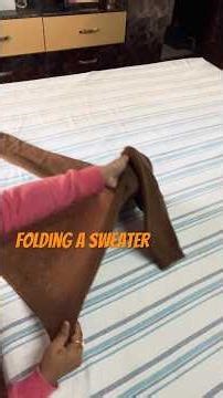 HOW TO FOLD A SWEATER LIKE A PRO. #folding #sweater #howto #diytip