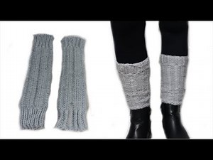 Tricotin - Tuto Guêtres / Loom knitting leg warmers