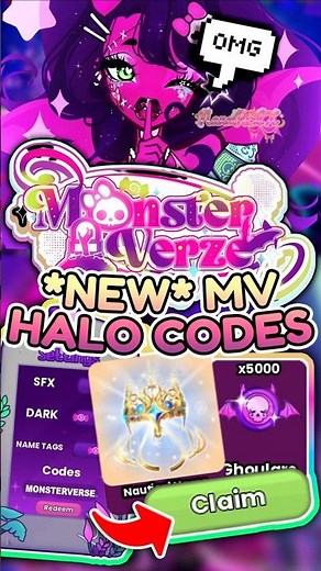 NEW HALO CODE IN MONSTERVERZE 😱👻🦇