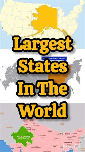 Largest States In The World #shorts