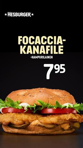 Focaccia-kanafilehampurilainen