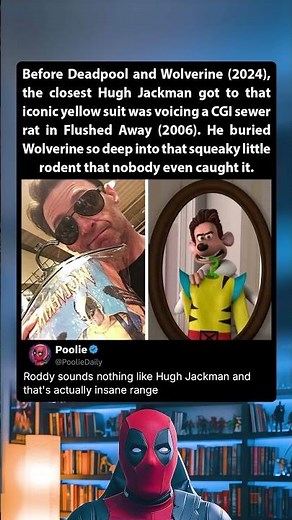 Flushed Away (2006) Hugh Jackman hiding in plain sight
