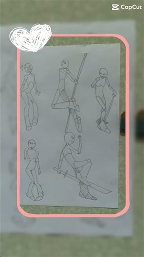 Effect on my traditional draw human_shape sketchbook