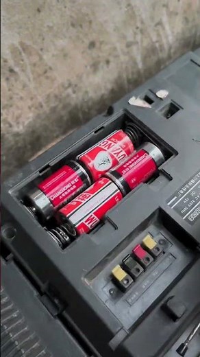 Pure Nostalgia: Powering Up a Vintage Boombox 📻📼 #Nostalgia #RetroTech #Boombox