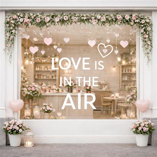 Valentine's Day Window Stencil Set | Heart Designs (digital Download) - Etsy