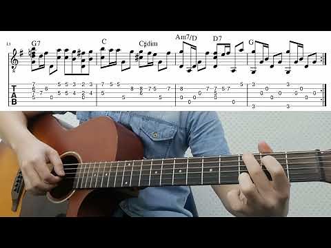 L-O-V-E (Nat King Cole) - Easy Fingerstyle Guitar Playthrough Tutorial Lesson With Tab