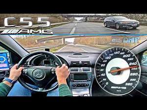 Mercedes C55 AMG W203 is OLD SCHOOL V8 FUN on AUTOBAHN!
