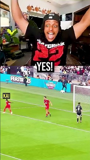 IShowSpeed W on assist, Kai Cenat First Goal, Sidemen Charity Match! #ishowspeed #kaicenat #shorts