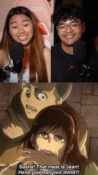 SASHA AND MEAT! #anime #animereaction #attackontitan #attackontitanreaction