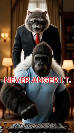 Demanding help from the IT Department 🦍💻