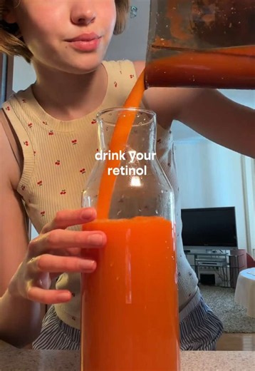 carrot juice cream = vitamin A your skin can use | juice