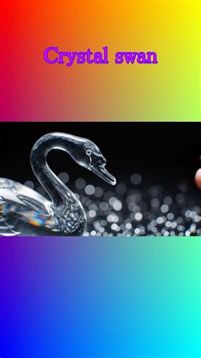 Gemstone Swan ASMR 🦢💎 Ruby, Emerald & Crystal Feeding (Oddly Satisfying)