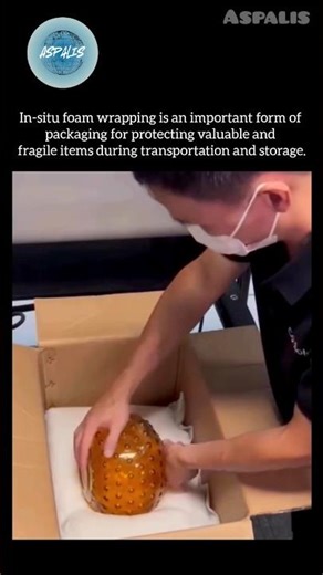 How Expanding Foam Instantly Protects Fragile Items | Smart Packaging Science #shorts