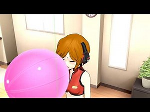 [MMD] Meiko Sakine does an exercise: blowing a big balloon!