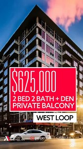 SECOND CHANCE in Chicago’s HOT West Loop! 📍901 W. Madison #519 🏡 2 Bed / 2 Bath Den 🚗 Garage Parking 🌆 West Loop 💵 $625,000 Open House This Weekend Saturday - 12:00pm - 2:00pm Step into sophistication in one of Chicago’s most sought-after neighborhoods. This fully renovated 2 Bed / 2 Bath Den offers 1,450 sq. ft. of stylish city living with floor-to-ceiling windows, spa-like primary suite, versatile den with Murphy bed, and a private balcony perfect for morning coffee or evening wine. Enjoy