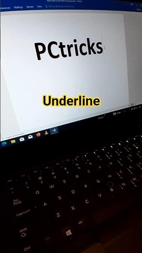 Word Hack: Underline Text in a Click! (Ctrl+U) 😗 | #MicrosoftWord #CtrlUShortcut #computertutorial