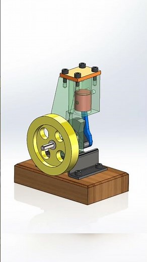 piston cylinder assembly in solidworks #solidworks