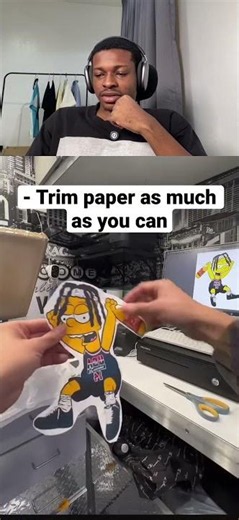Bro showed us how to make a T-shirt using transfer paper