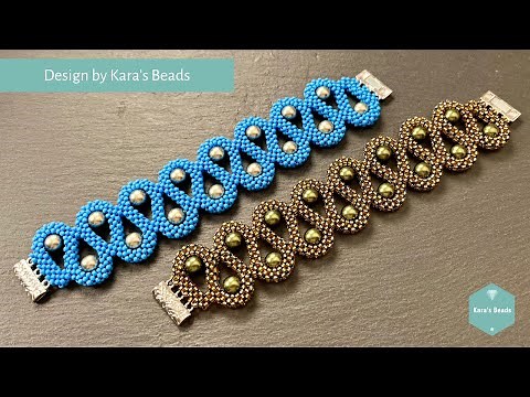 Serpentine Bracelet Tutorial | CRAW Beading Toho Czech Druks