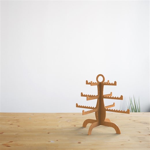 Hooked Keychain Holder SVG Laser Cut File: CNC Woodworking (digital Download) - Etsy