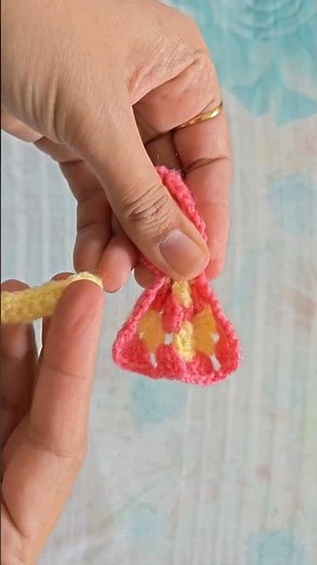 DIY Granny Square Bow Band in Just 5 Minutes! #crochetforbeginners #crocheteveryday