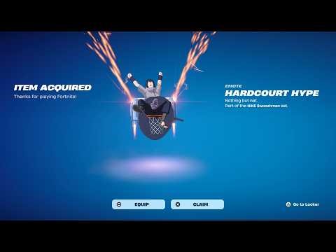 How To Get Hardcourt Hype Emote NOW FREE in Fortnite! (Free Hardcourt Hype Emote)