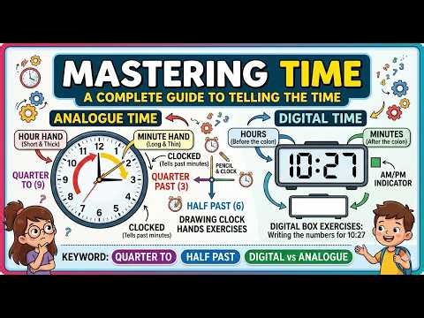 8.1 Mastering Time: How to Read Analogue and Digital Clocks | Grade 3 Mathematics