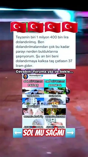 37 TL ile dolandırılamazsın 😂 / Can’t scam me with $1 😂